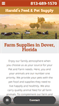 Mobile Screenshot of haroldsfarmsupplydover.com
