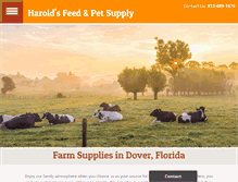 Tablet Screenshot of haroldsfarmsupplydover.com